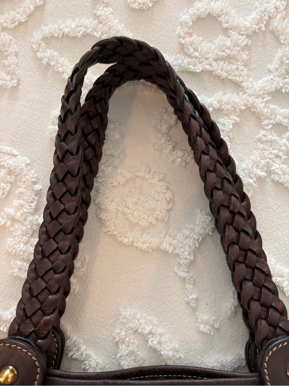 Gucci GG Canvas Braided-Handle Shoulder Bag - Picture 9 of 13